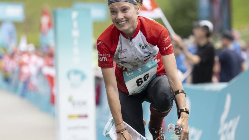 Schlussläuferin Simona Aebersold führte die Schweizer Sprint-Staffel aufs EM-Podest