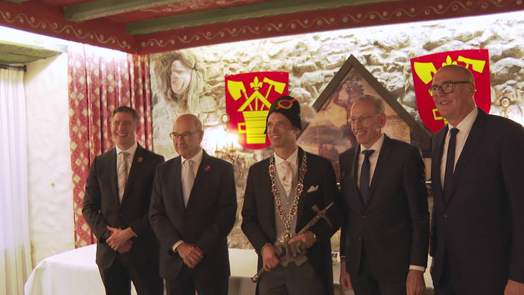 Grosse Ehre: Fritschivater wird von Bundesrat Pfister und Peter Sauber empfangen