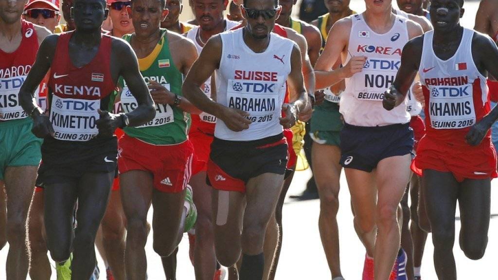 Tadesse Abraham (hier am WM-Marathon 2015 in Peking) lief in Seoul das Rennen seines Lebens