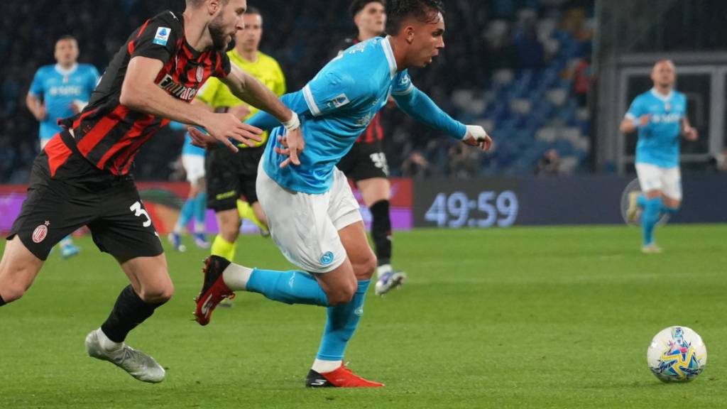 Napoli hatte gegen die AC Milan die Nase vorn
