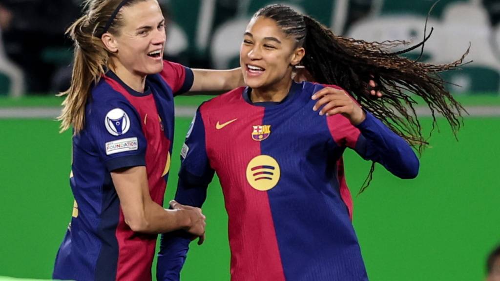 Sydney Schertenleib (rechts) ist mit den Frauen des FC Barcelona erneut Meister in Spanien