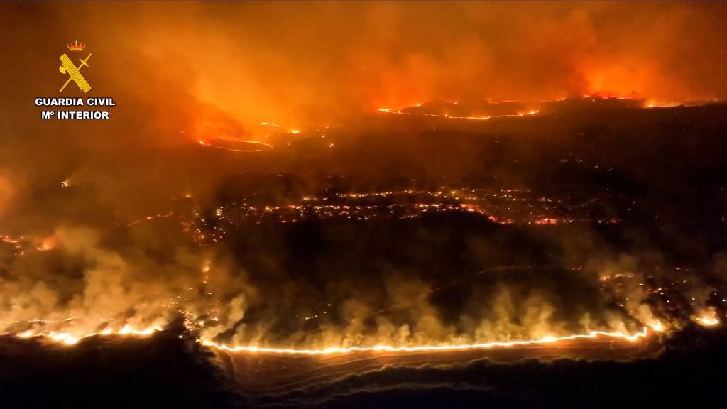 Grosser Waldbrand bei Madrid ausser Kontrolle