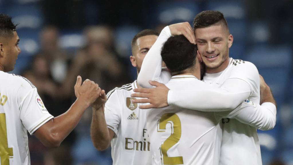 Luka Jovic freut sich über seinen ersten Treffer für Real Madrid