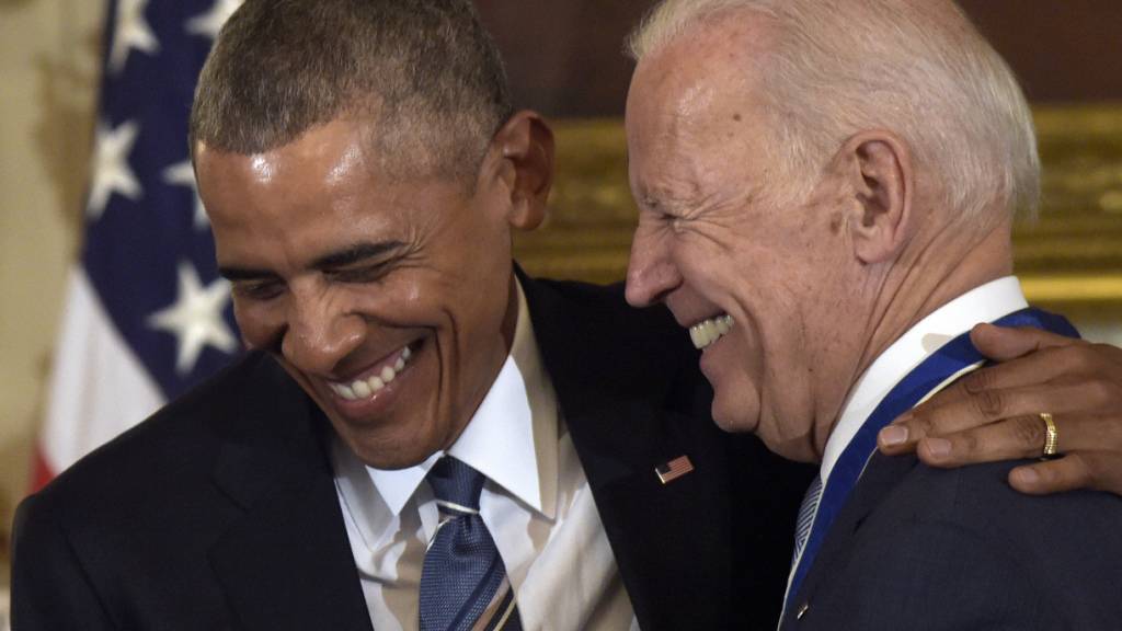 Der damalige US-Präsident Obama (links) mit seinem Vize Biden im Weissen Haus (Aufnahme vom Januar 2017).