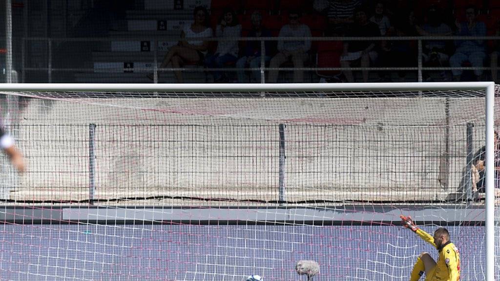 Einsamer Goalie: Sittens Anthony Maisonnial verzeichnet im Wallis einen Horrorstart