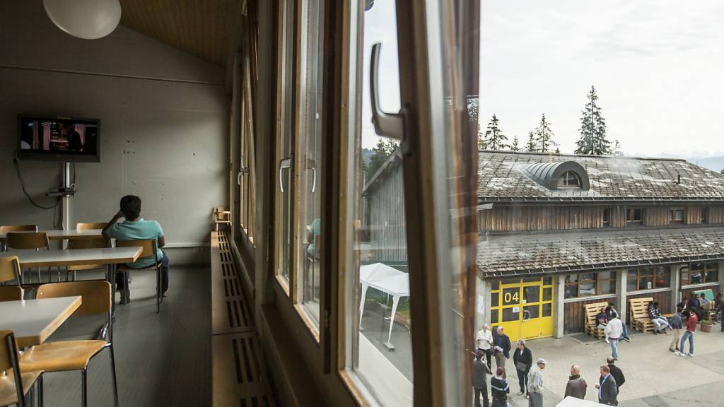 Das temporäre Bundesasylzentrum auf dem Glaubenberg in Stalden OW besteht seit 2015. (Archivbild)