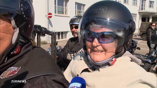 TeleZüri erfüllt 92-Jähriger Harley-Traum