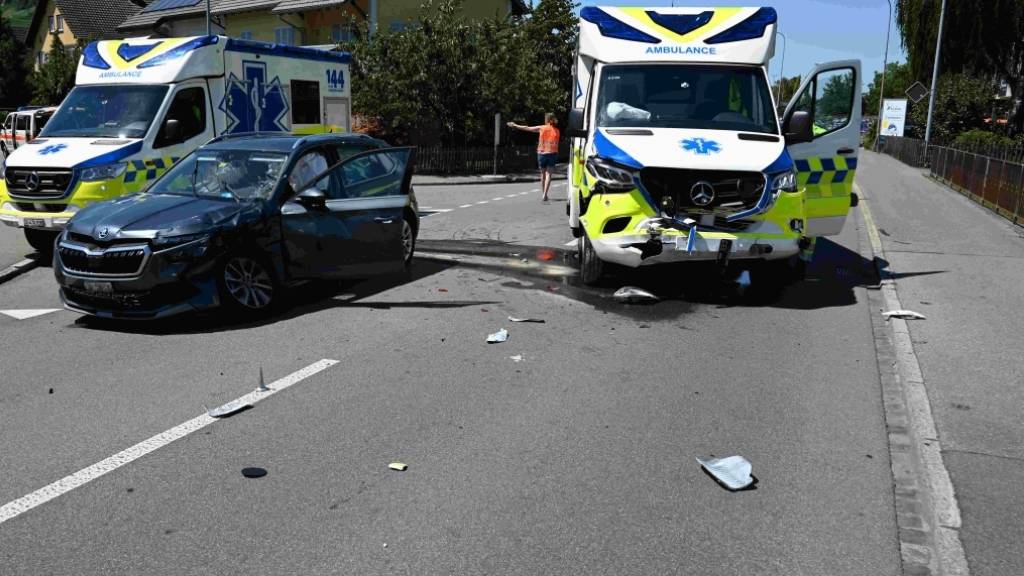 Beim Unfall entstand hoher Sachschaden.