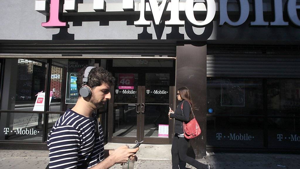 T-Mobile-Laden in New York: Die US-Tochter der Deutschen Telekom wurde Ziel eines grossangelegten Hackerangriffs.