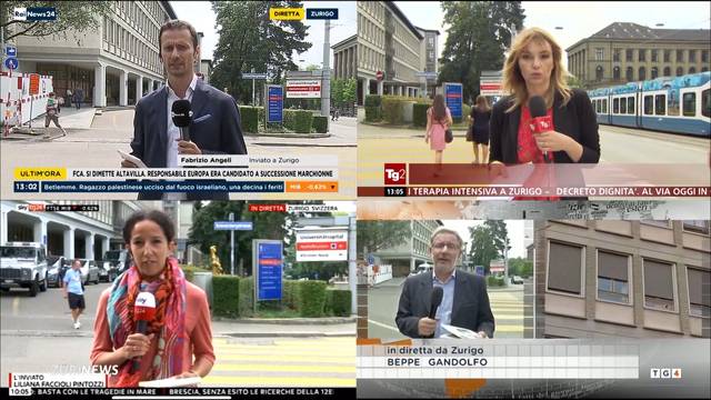 Italienische Journalisten belagern Uni-Spital