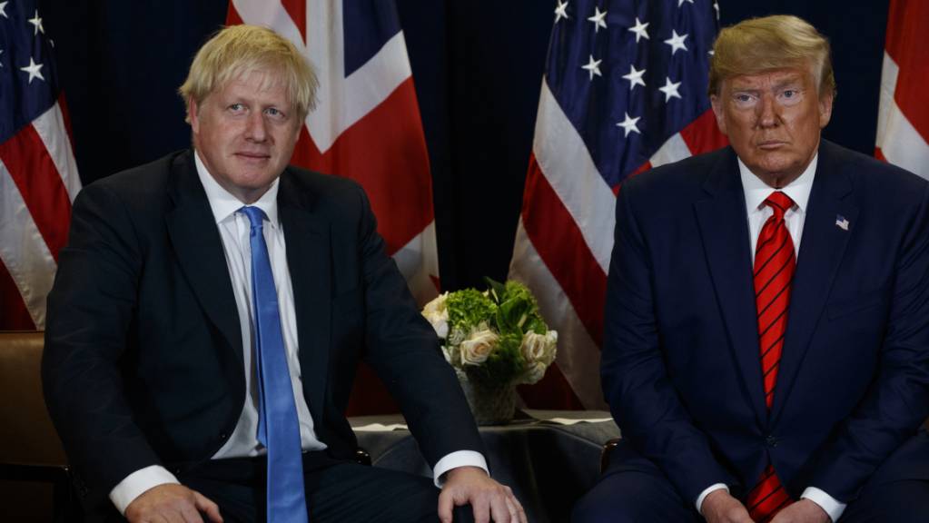 Der britische Premierminister Boris Johnson (links) und US-Präsident Donald Trump am Rande der Uno-Vollversammlung im September in New York. (Archivbild)