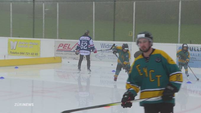 Kinder trainieren mit ZSC-Star Malgin