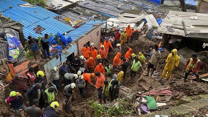 Indien: Mindestens 26 Tote nach Einsturz von Häusern bei Monsunregen