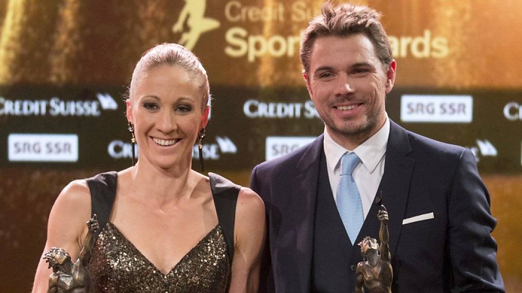 Daniela Ryf und Stanislas Wawrinka sind als Schweizer Sportler des Jahres 2015 ausgezeichnet worden
