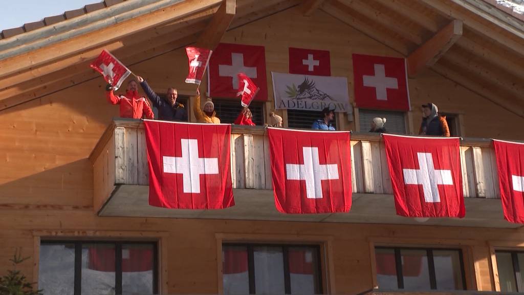 Starke Schweizer in Adelboden: Loïc Meillard wird Dritter