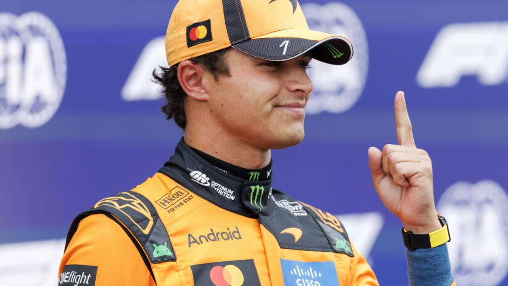 Lando Norris freut sich über die Pole-Position beim GP der Niederlande