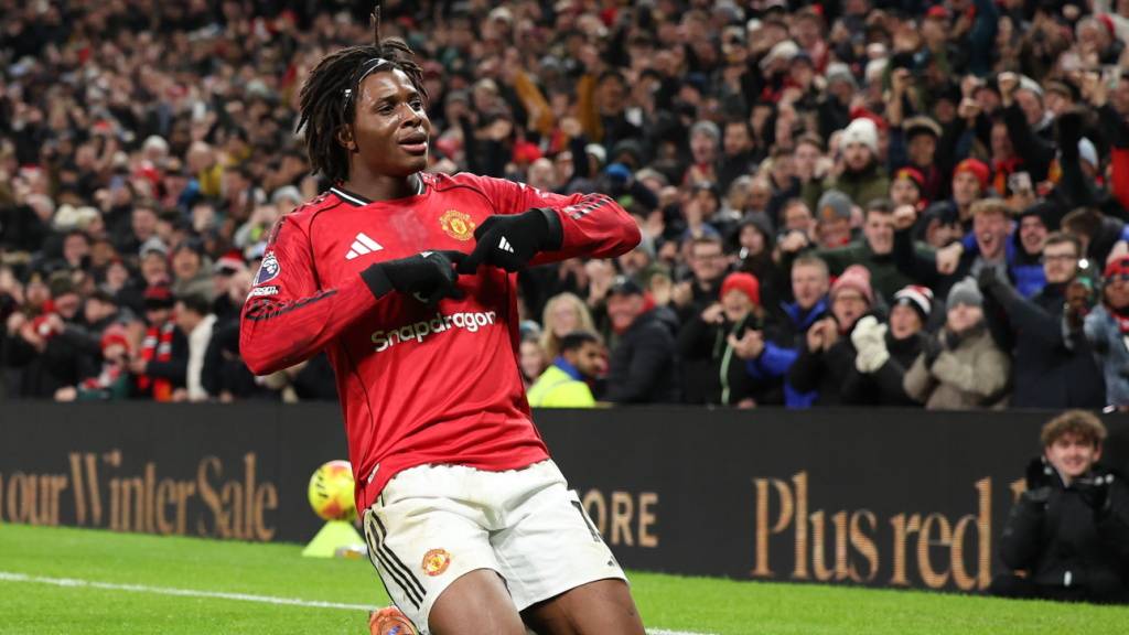 Einziger Torschütze am Boxing Day in der Premier League: Manchester Uniteds Patrick Dorgu