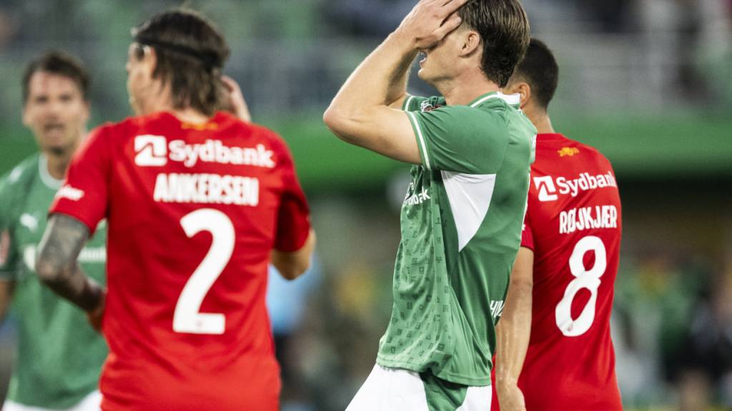 Für Andrin Hunziker und seinen FC St. Gallen endete der Europacup am Donnerstag gegen Nordsjaelland