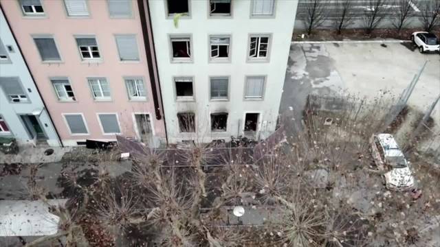 Brand Solothurn: aerial photos show the damaged house