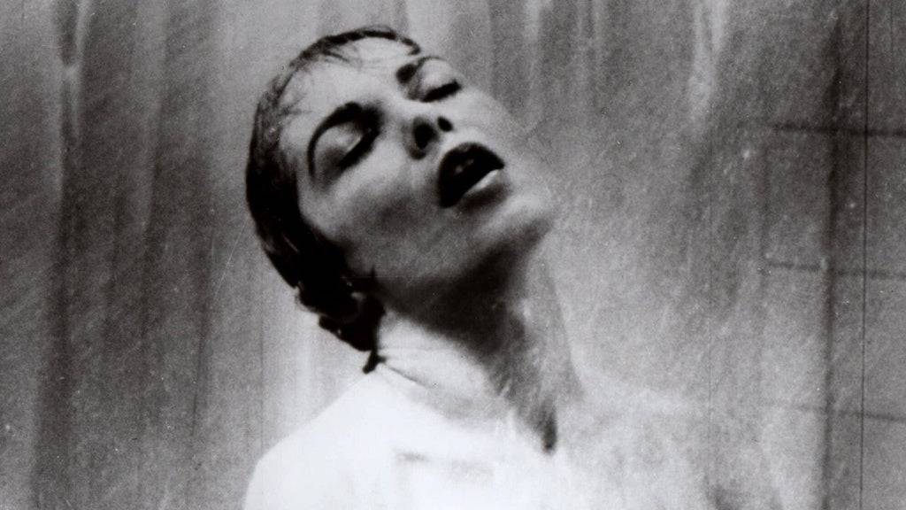 Janet Leigh als Marion Crane in der berühmten Duschszene.
