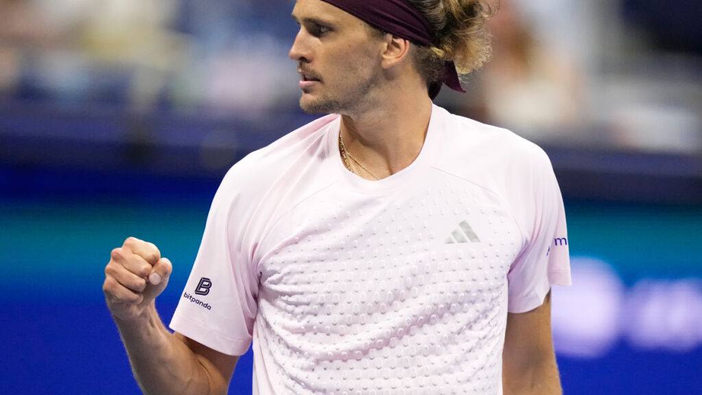 Alexander Zverev muss für den Einzug in die 2. Runde mächtig kämpfen