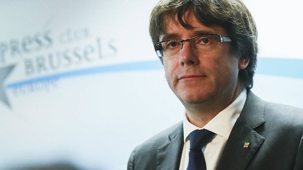 Bleibt vorerst in Brüssel: Der abgesetzte katalanische Regionalpräsident Carles Puigdemont.