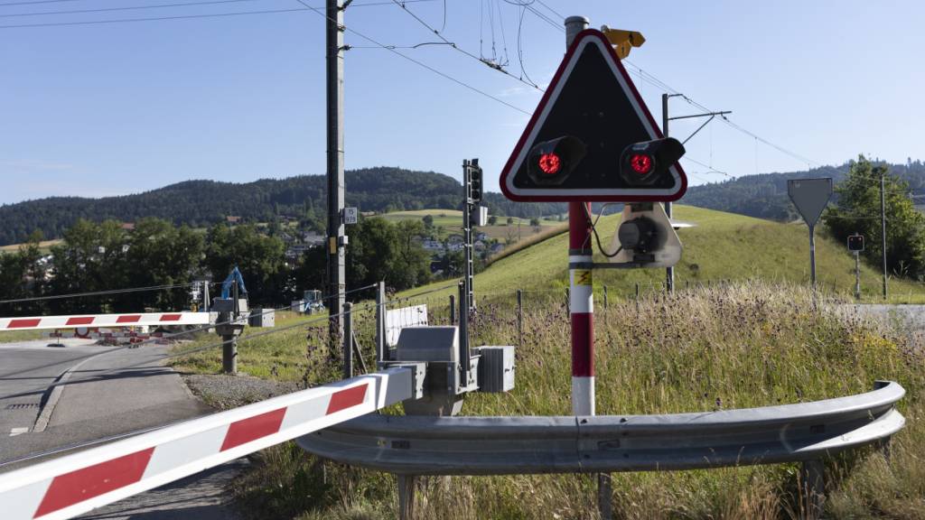 Ein Lieferwagenlenker brachte sich in Winterthur mit einer Fahrt rückwärts in Sicherheit. Dabei beschädigte er allerdings die Bahnschranke. (Symbolbild)