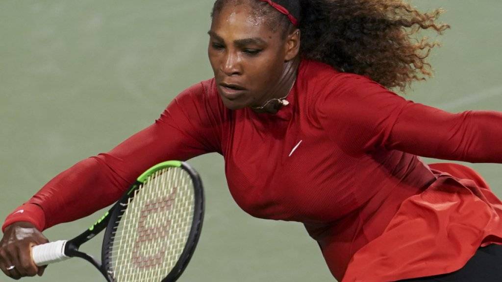 Serena Williams gerät gegen Petra Kvitova in Bedrängnis