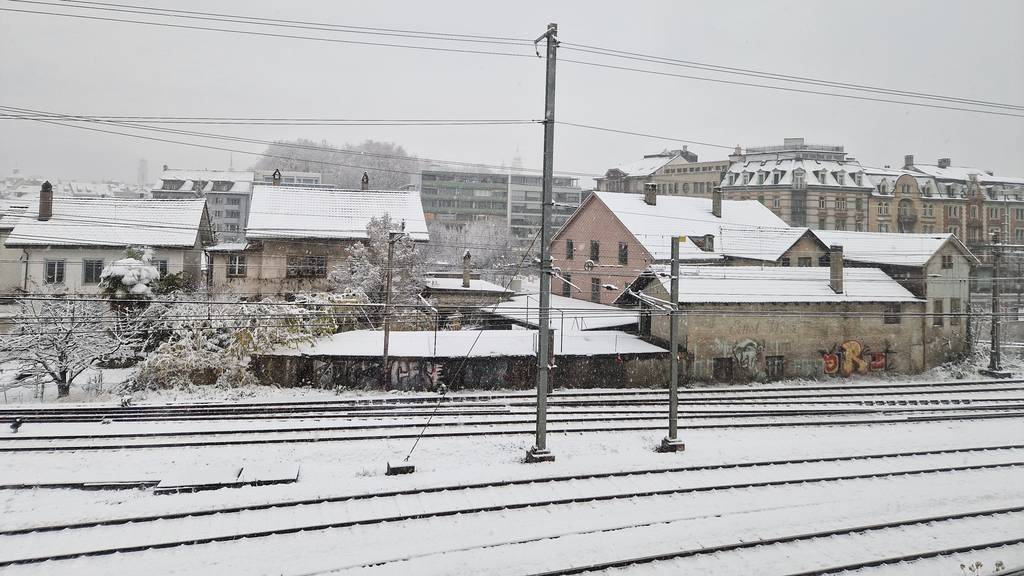 Der erste Schnee der Saison im Mittelland.