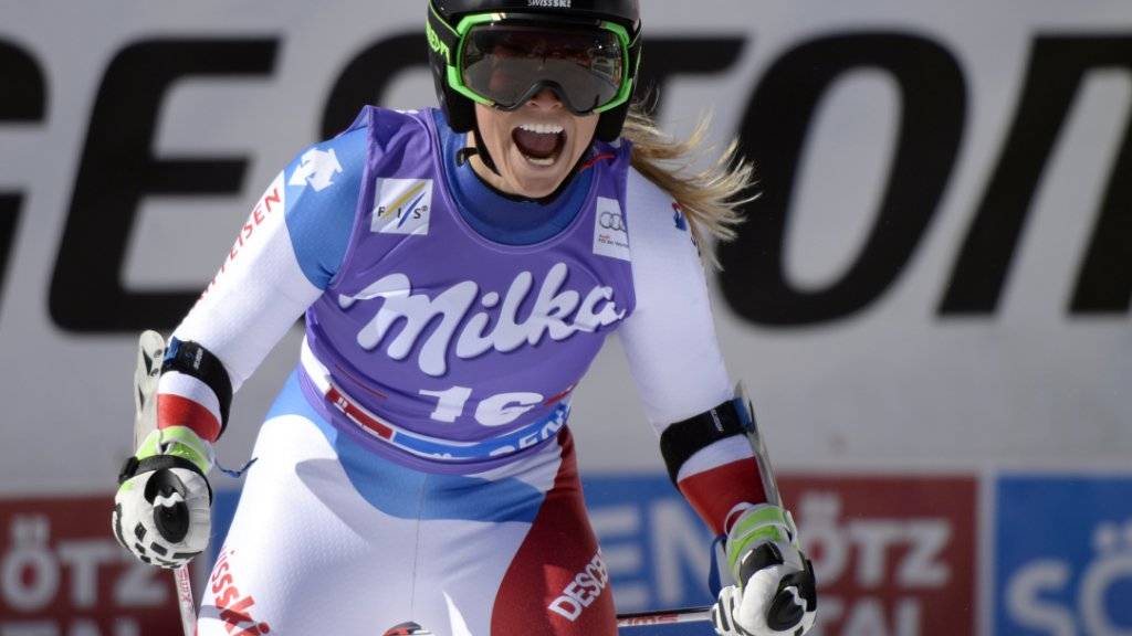 Auch einen Monat nach ihrem grossen Triumph im Gesamt-Weltcup hat Lara Gut einen vollen Terminkalender. Am Samstag ist der Ski-Star für ein Treffen mit der Kantonsregierung und den «Lara Gut Day» in ihrer Heimat.