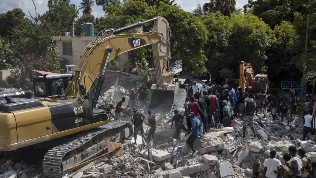 Nothilfe zugunsten der Opfer des Erdbebens in Haiti: Der Aargauer Regierungsrat spricht 50'000 Franken.