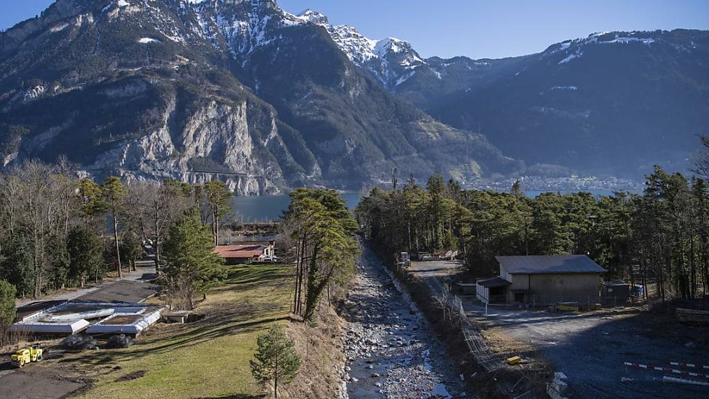 Die Halbinsel Isleten am Urnersee, auf der früher Sprengstoff produziert wurde. (Archivaufnahme)