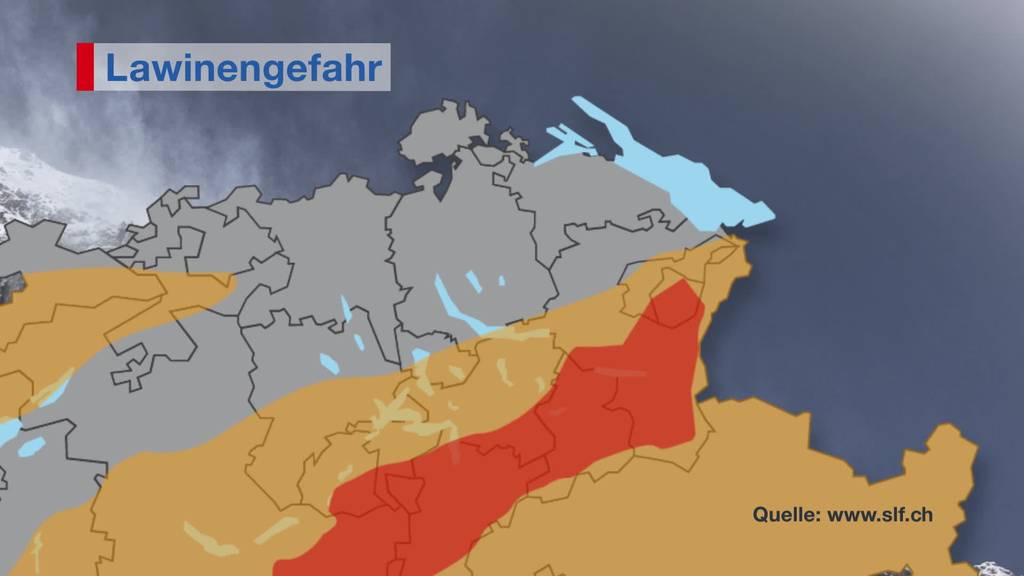 Risiko: Grosse Lawinengefahr in der Ostschweiz