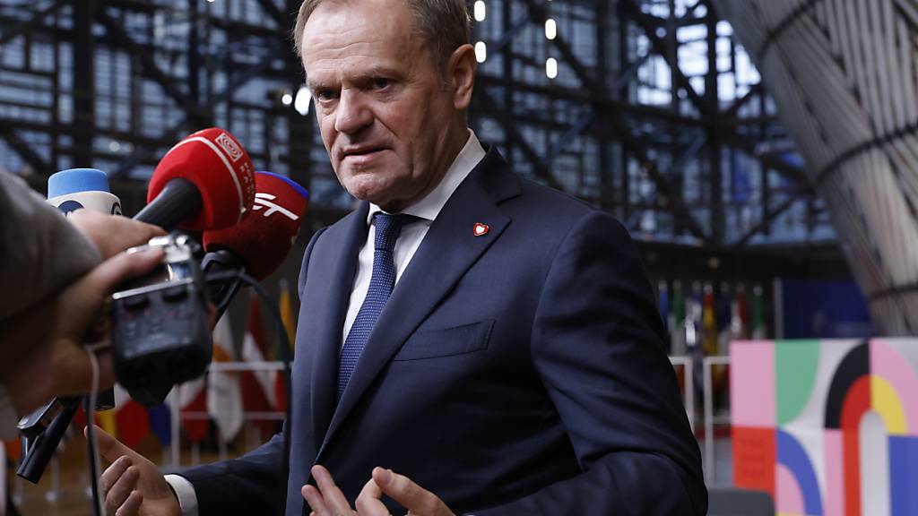 ARCHIV - Polens Ministerpräsident Donald Tusk in Brüssel. Foto: Omar Havana/AP/dpa/Archivbild