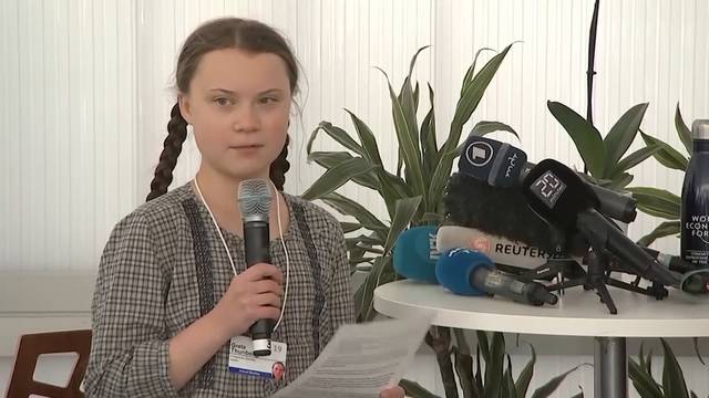 Greta Thunberg protestiert auch am WEF