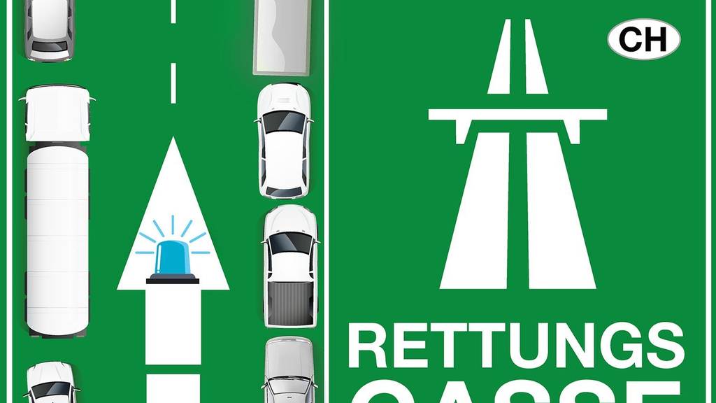 Mit solchen Stickern sollen Verkehrsteilnehmer u.a. auf die richtige Bildung einer Rettungsgasse informiert werden. Bild: Helfen helfen 2017