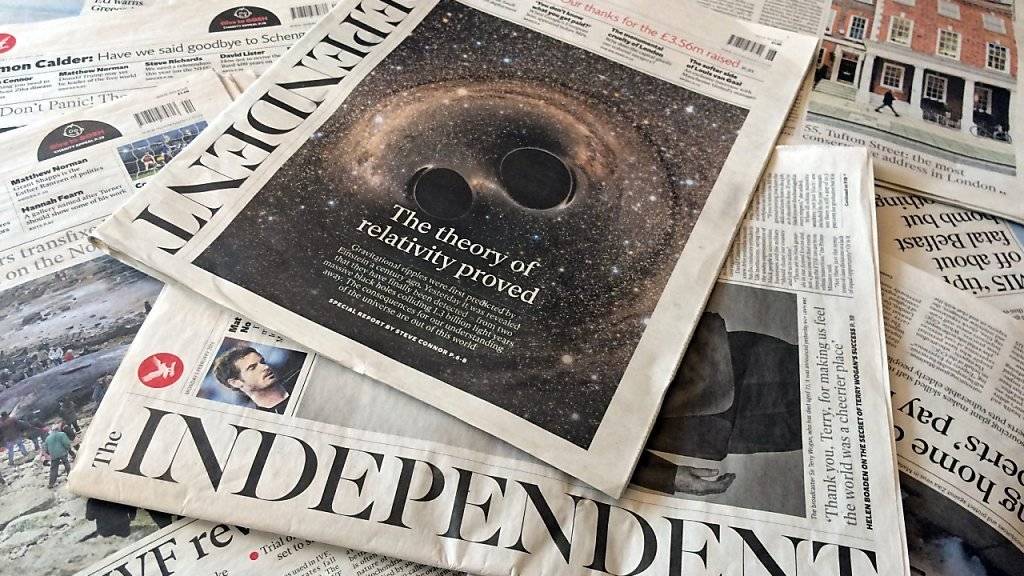 Der britische Zeitungsmarkt ist im Umbruch: Die Tageszeitung «The Independent» erscheint in Papierform Ende März letztmals. Mit «The New Day» erhalten britische Leserinnen und Leser ab nächster Woche eine neue Tageszeitung. (Archiv)