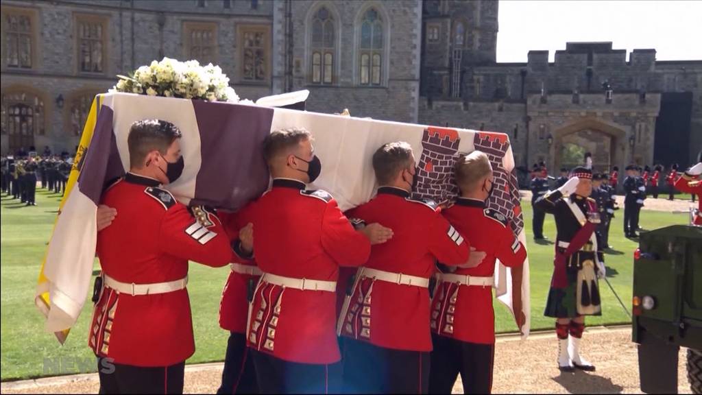 Royale Beerdigung: Die Königsfamilie nimmt Abschied von Prinz Philip