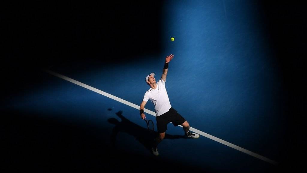 Für einmal kein Platz an der Sonne: Andy Murray schied am Australian Open im Achtelfinal aus