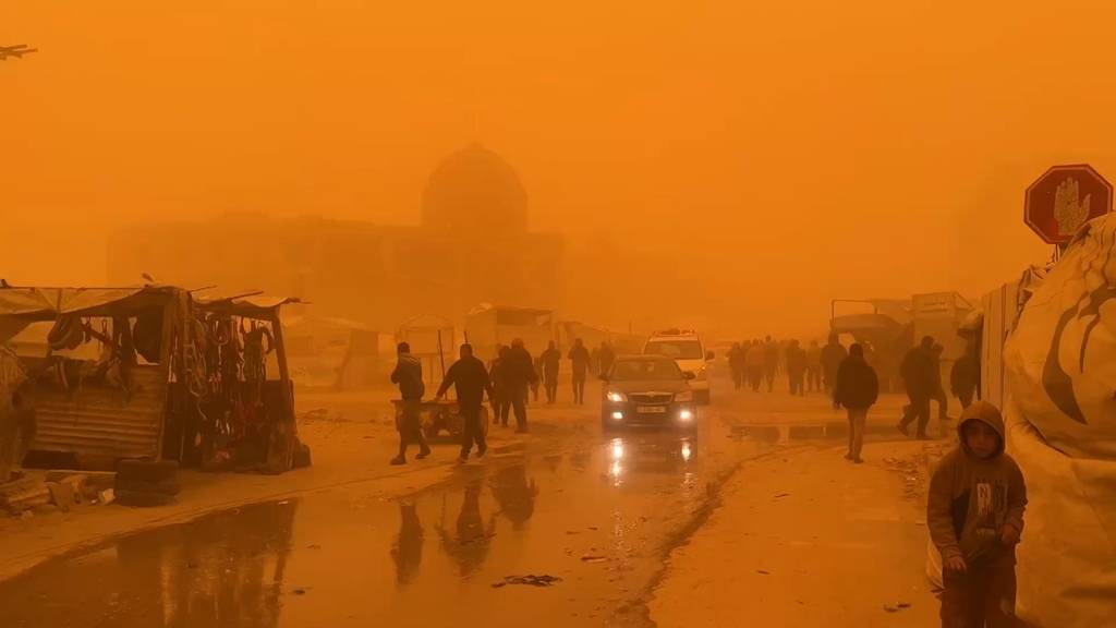 Heftiger Sandsturm fegt über Israel und den Gazastreifen