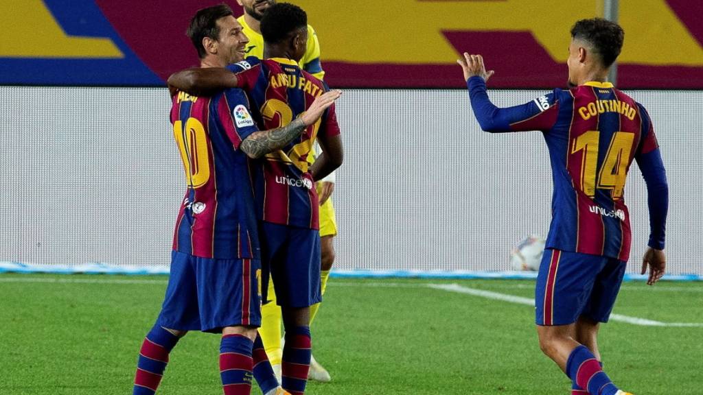 Lionel Messi und Ansu Fati erleben einen harmonischen Saisonauftakt gegen Villarreal