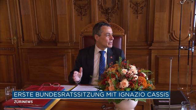 Erste Bundesratssitzung mit Cassis