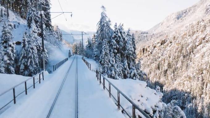 Einzigartiger Ausblick: So sieht die Aussicht eines RhB-Lokführers aus