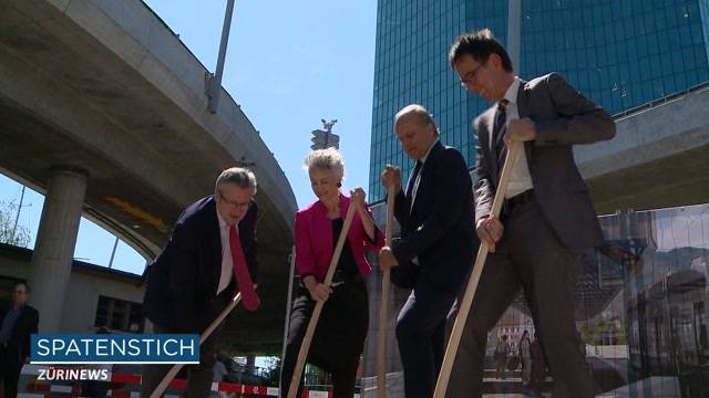 Spatenstich für neue Tramverbindung über Hardbrücke