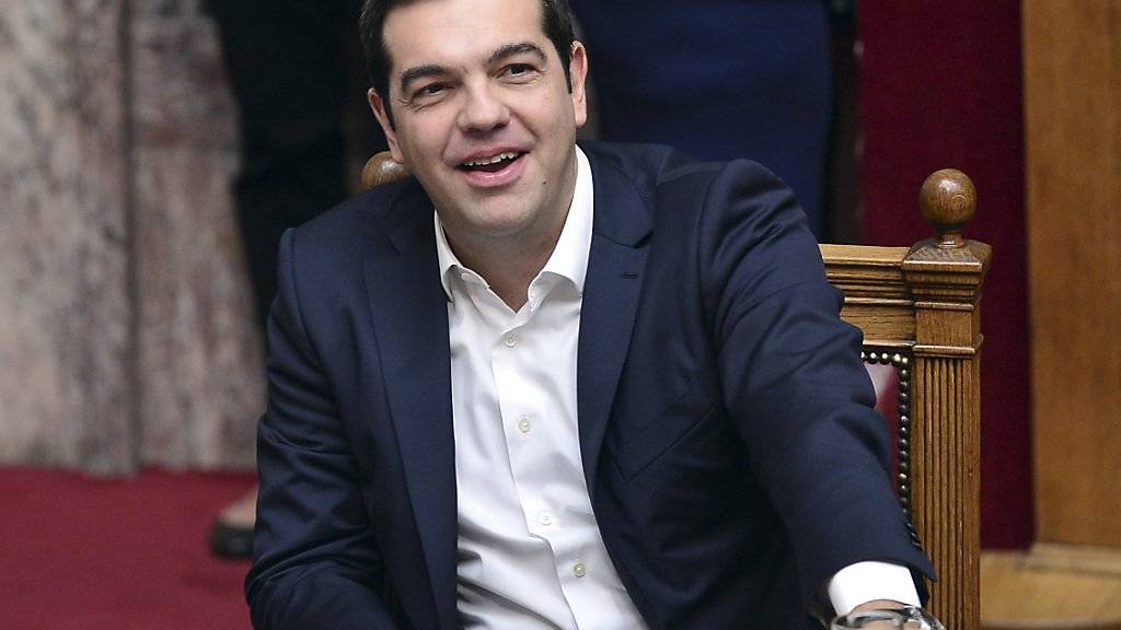 Der linke griechische Ministerpräsident Alexis Tsipras hat eine Kraftprobe im Parlament überstanden. Eine Mehrheit stimmte gegen einen Misstrauensantrag der konservativen Opposition. (Archivbild)