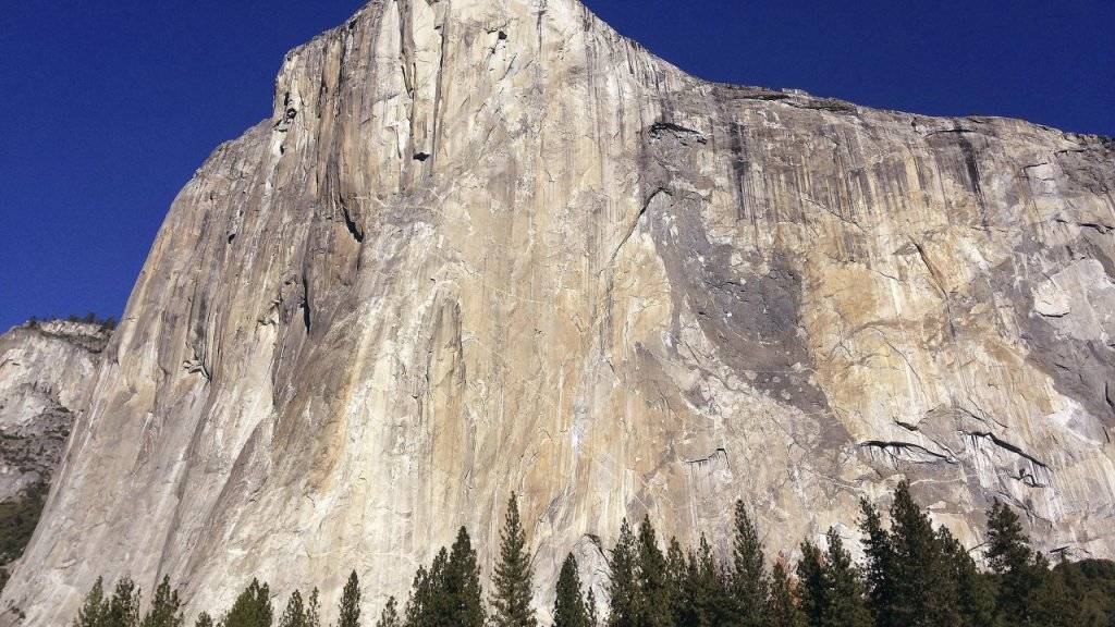 In zwei Stunden, einer Minute und 53 Sekunden bezwungen: Die Steilwand «El Capitan» im Yosemite-Tal.