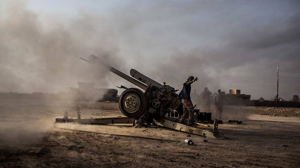 Irakisches Militär rückt in den Osten der IS-Hochburg Mossul vor. (Archivbild)