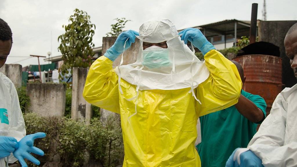 Ebola-Spezialisten im Einsatz in der kongolesischen Grossstadt Goma. (Archivbild)