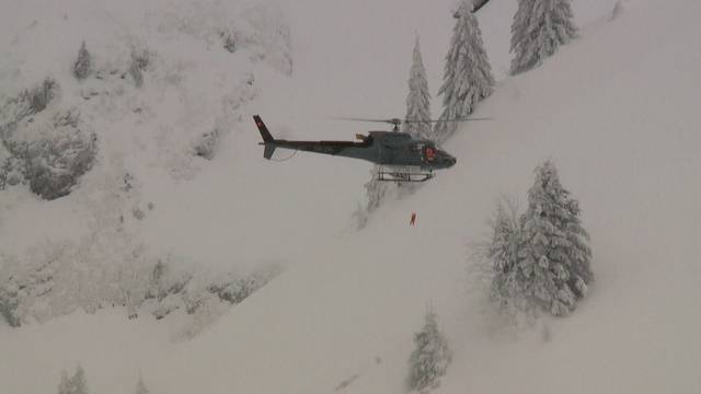 Das grosse Sprengen im Schnee