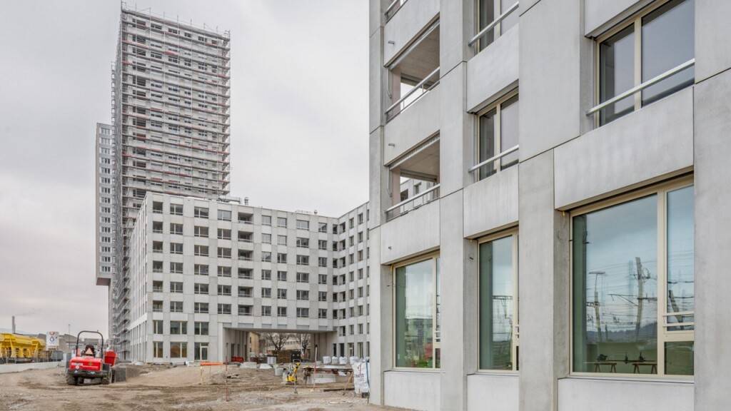 In der Wohnsiedlung Letzi entstehen insgesamt 265 Wohnungen der Stadt Zürich, der Stiftung für Alterswohnungen und der Stiftung Familienwohnungen.